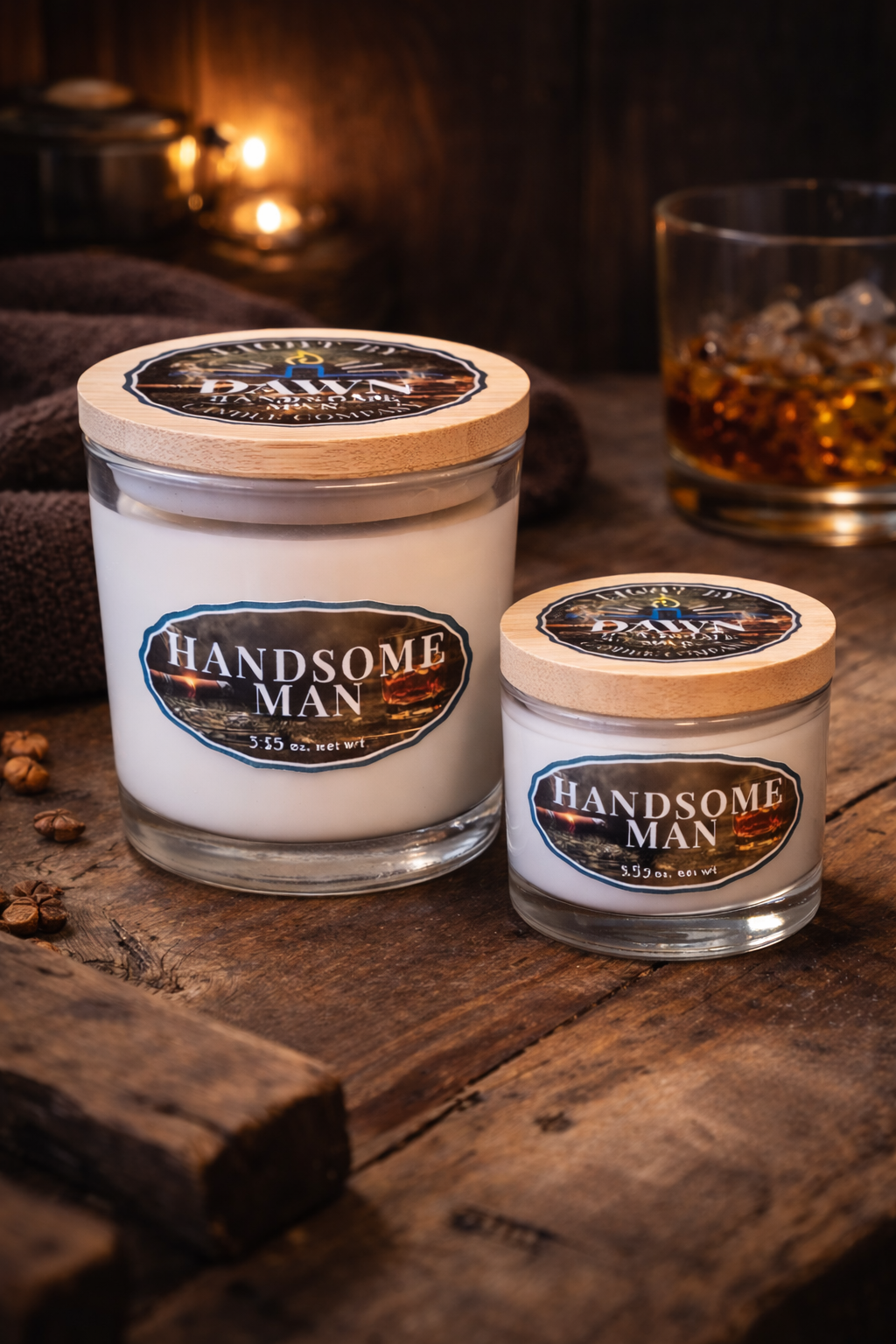 Handsome Man - 7 oz. jar w/ bamboo lid (5.5 oz. net wt.)