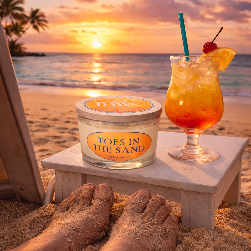 Toes In The Sand - 4 oz. jar with bamboo lid (3.25 oz. net wt.)