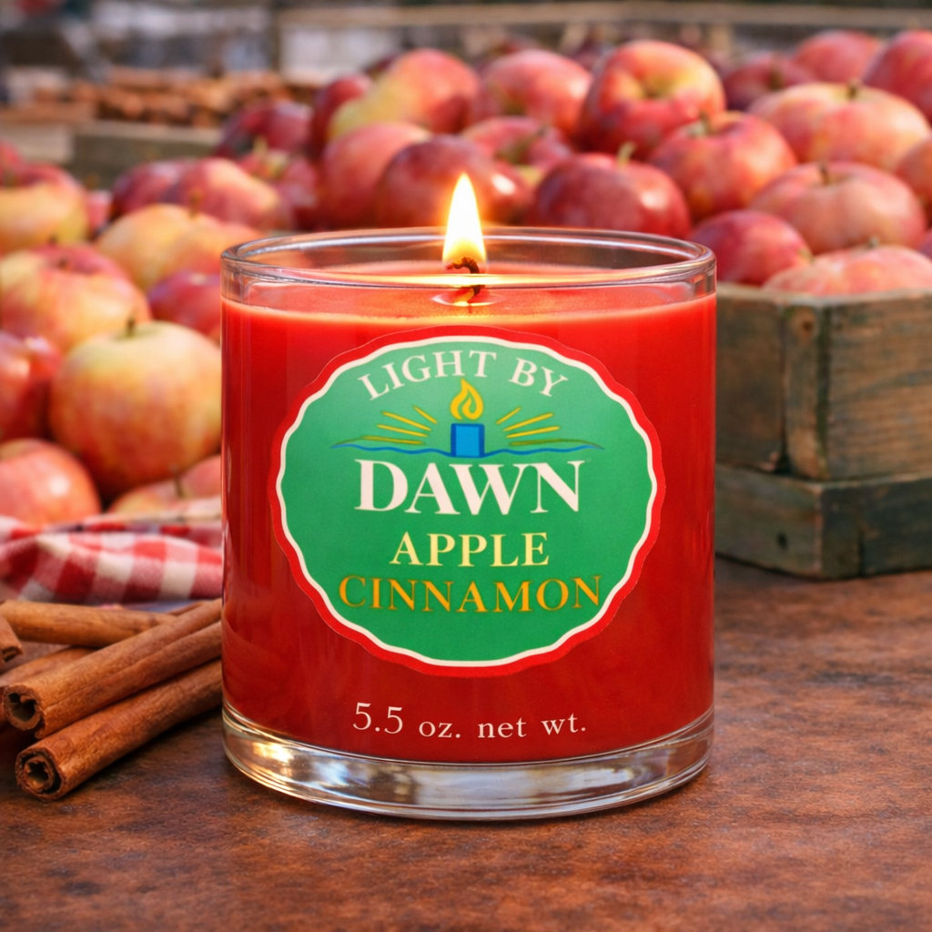 Apple Cinnamon - 7 0z. glass jar w/ lid (5.5 oz. net wt.)