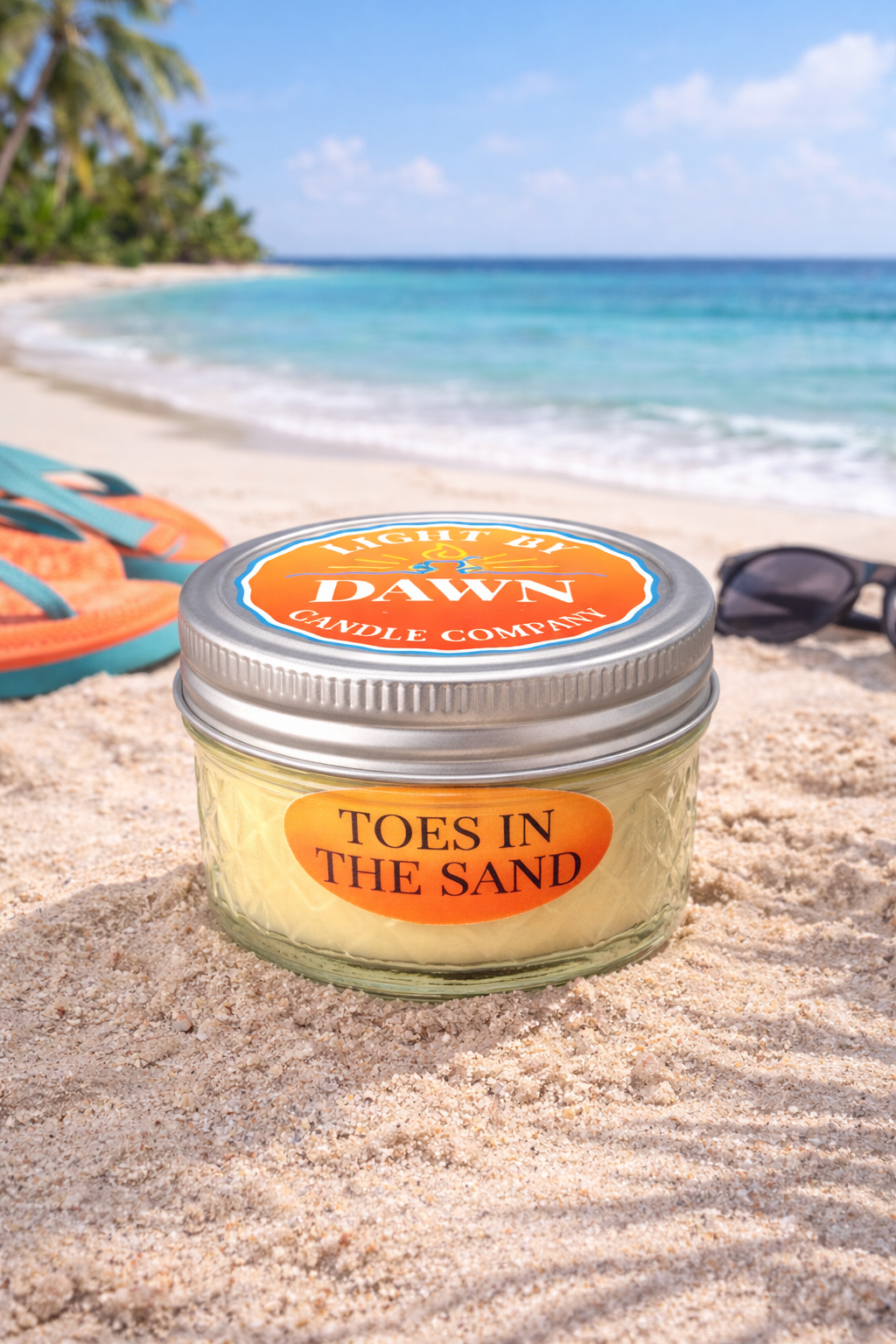 Toes In The Sand - 4 oz. mason jar (3.25 net wt.)